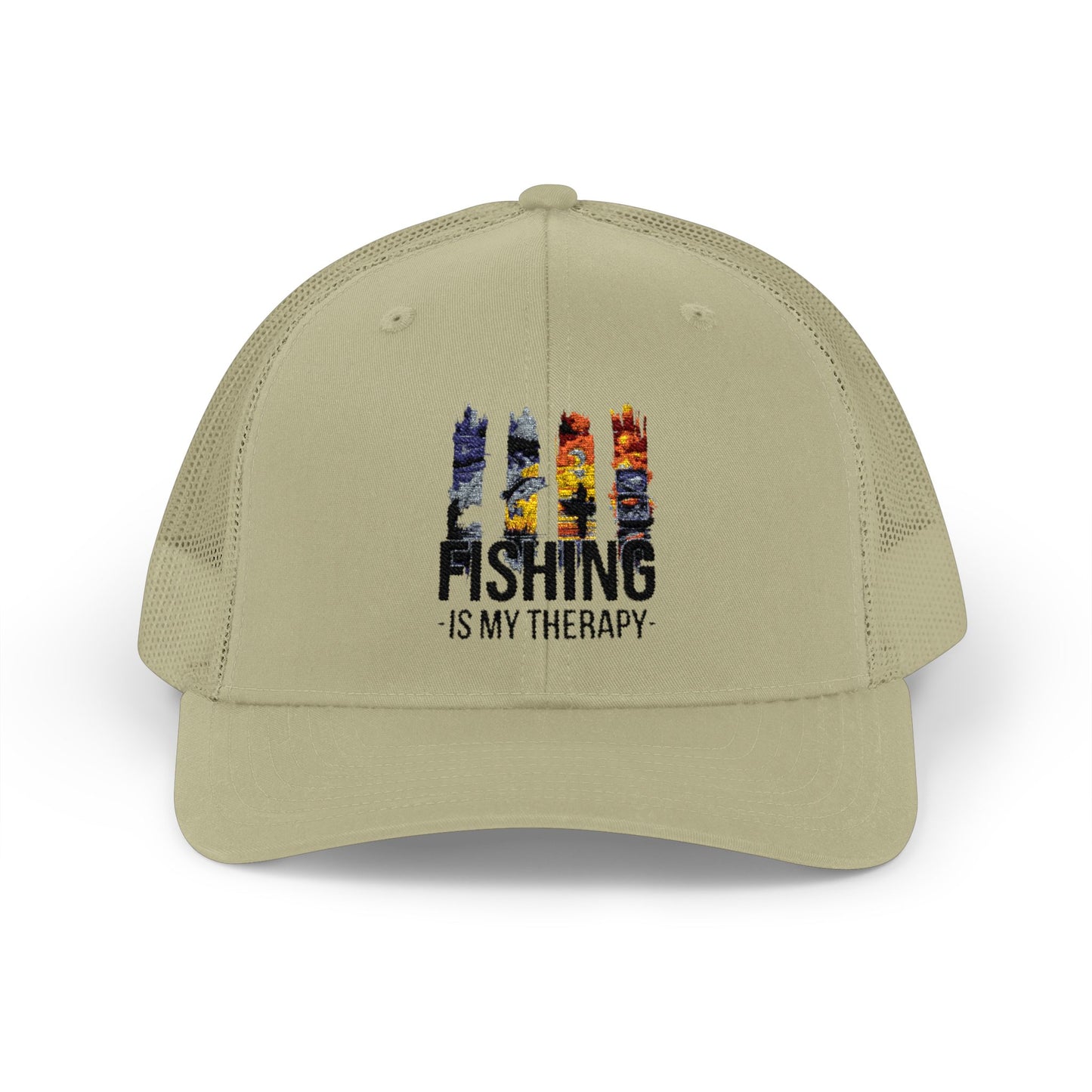 Fishing Is My Therapy Snapback Trucker Cap