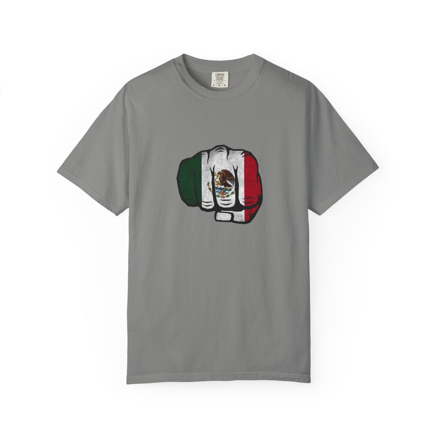 Mexico Flag Fist Tee — Mexican Pride Graphic T-Shirt
