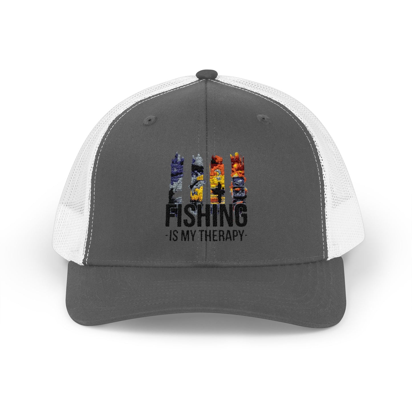 Fishing Is My Therapy Snapback Trucker Cap