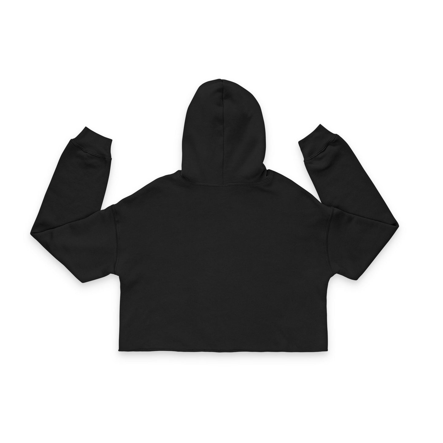 Anchor Floral Design Women's Cropped Hoodie | Nautical Blue Anchor