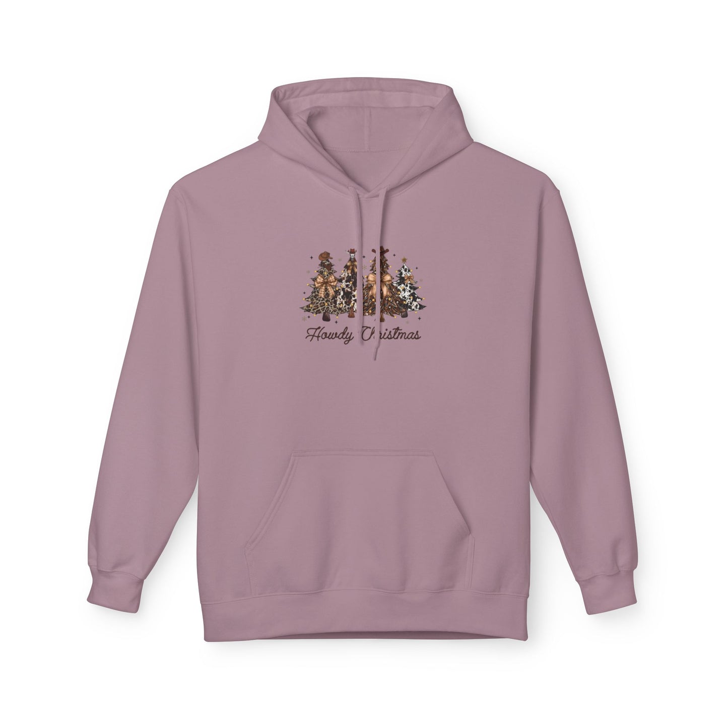 Woodland Christmas Trees Hoodie | Forest Holiday Script