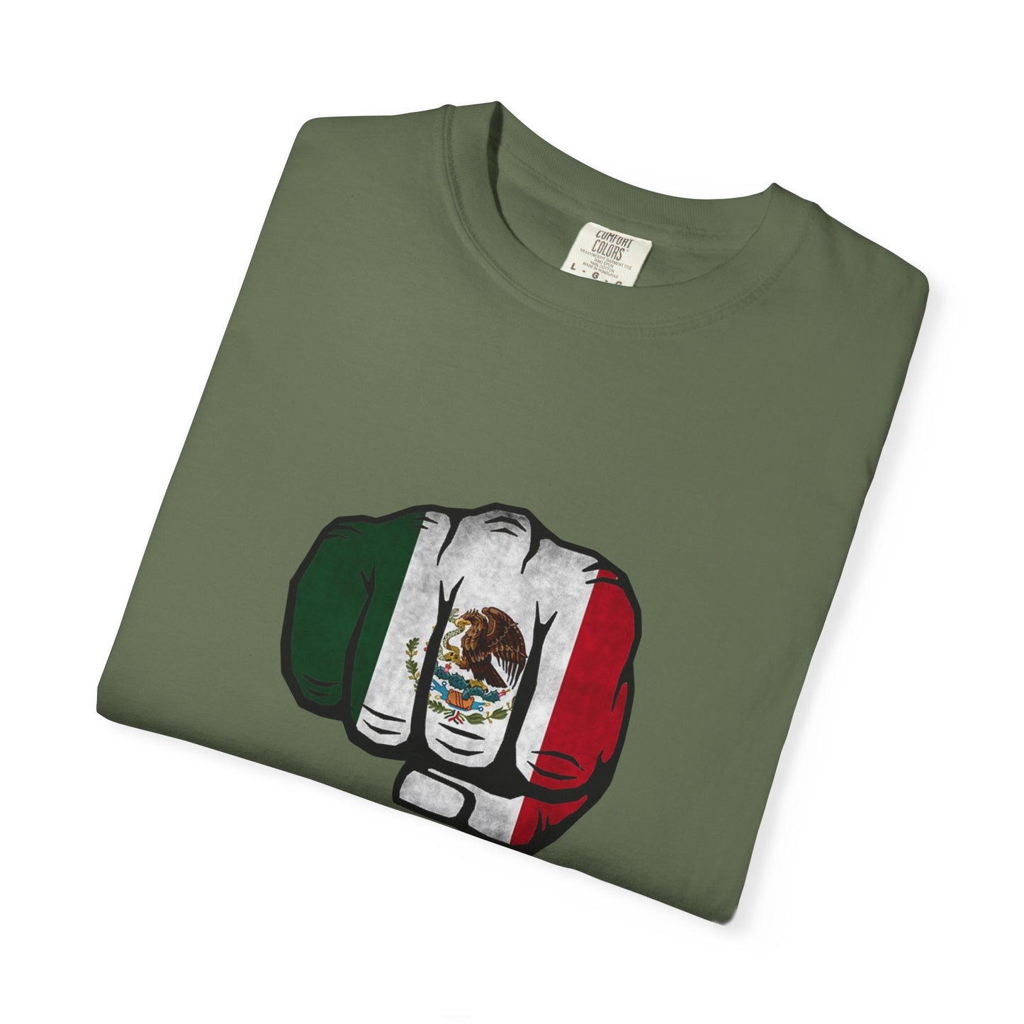 Mexico Flag Fist Tee — Mexican Pride Graphic T-Shirt