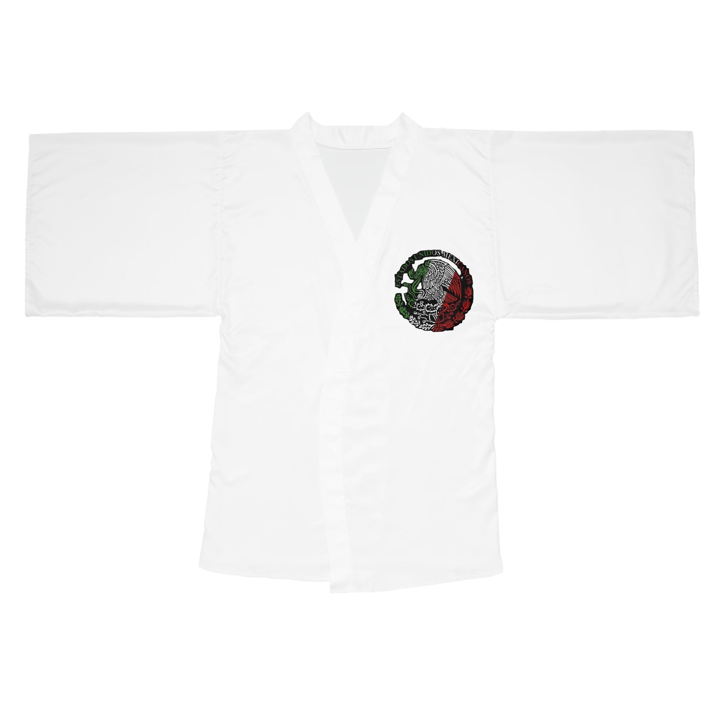 Mexican Flag Skull Kimono Robe | Long Sleeve Kimono