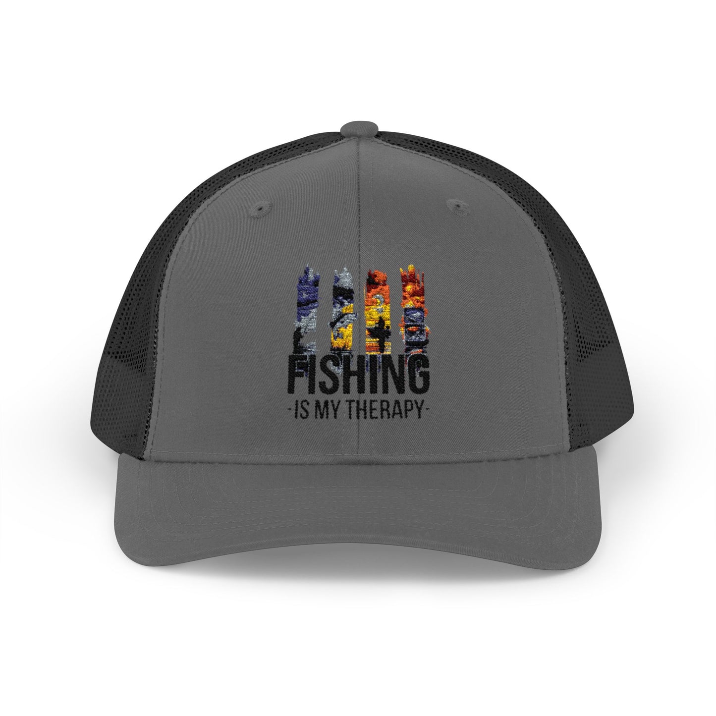 Fishing Is My Therapy Snapback Trucker Cap