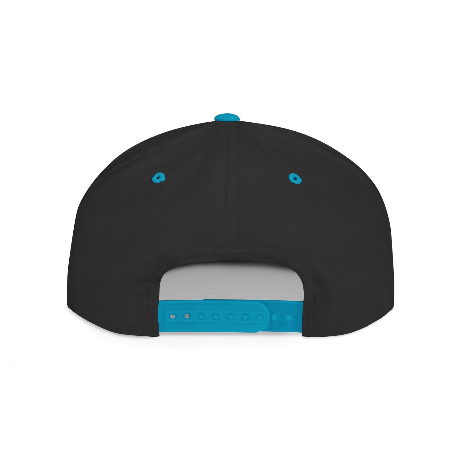 Zombie Wave Snapback Hat — Retro Neon Skull Flat-Bill Cap