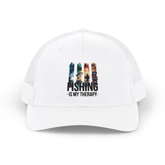 Fishing Is My Therapy Snapback Trucker Hat
