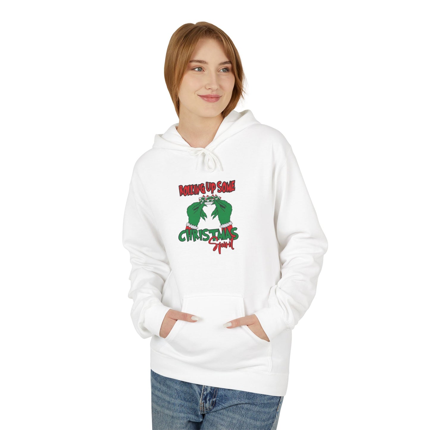 Grinch Kiss Christmas Hoodie - Funny Holiday Sweater Alternative