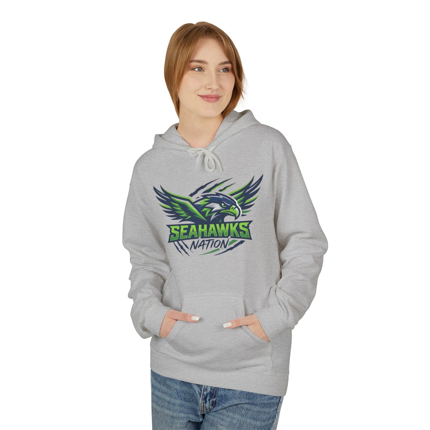 Seahawks Nation Hoodie — Football Fan Crewneck Pullover
