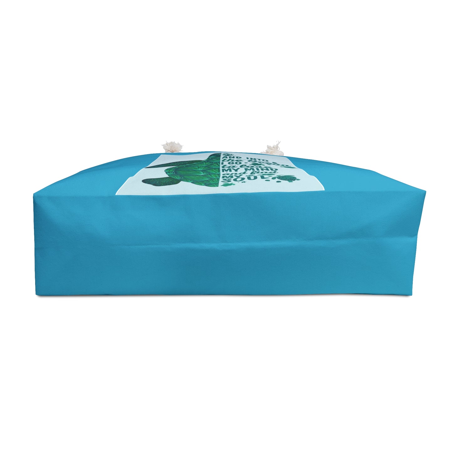 Sea Turtle Quote Weekender Bag | Ocean Tote, Beach Travel Bag
