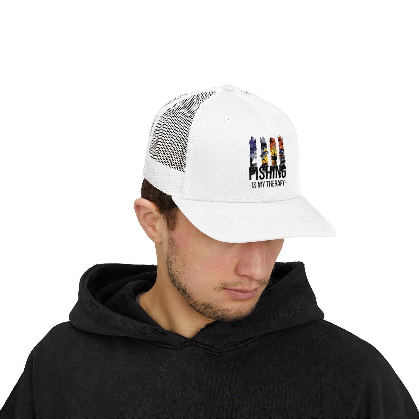 Fishing Is My Therapy Snapback Trucker Cap