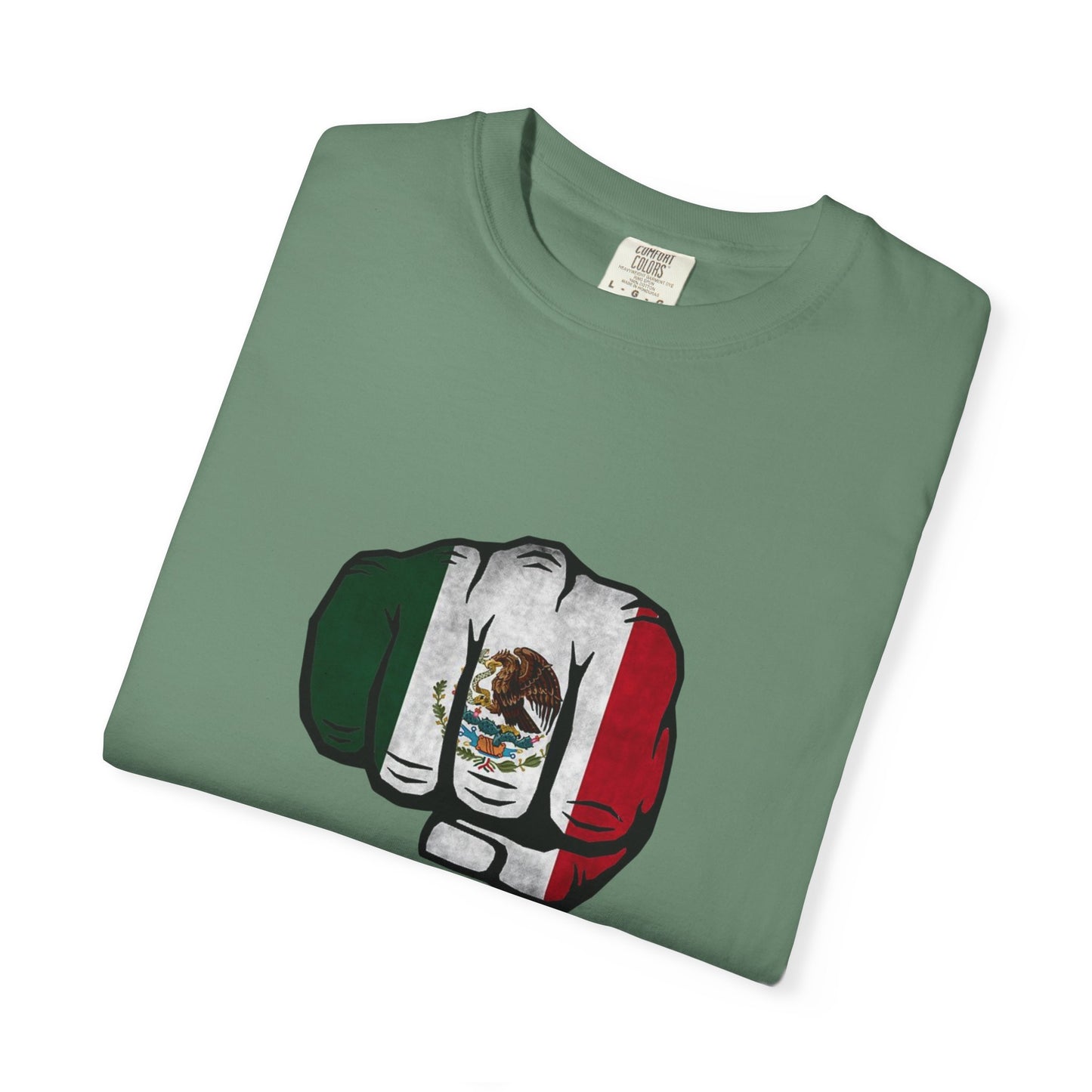 Mexico Flag Fist Tee — Mexican Pride Graphic T-Shirt