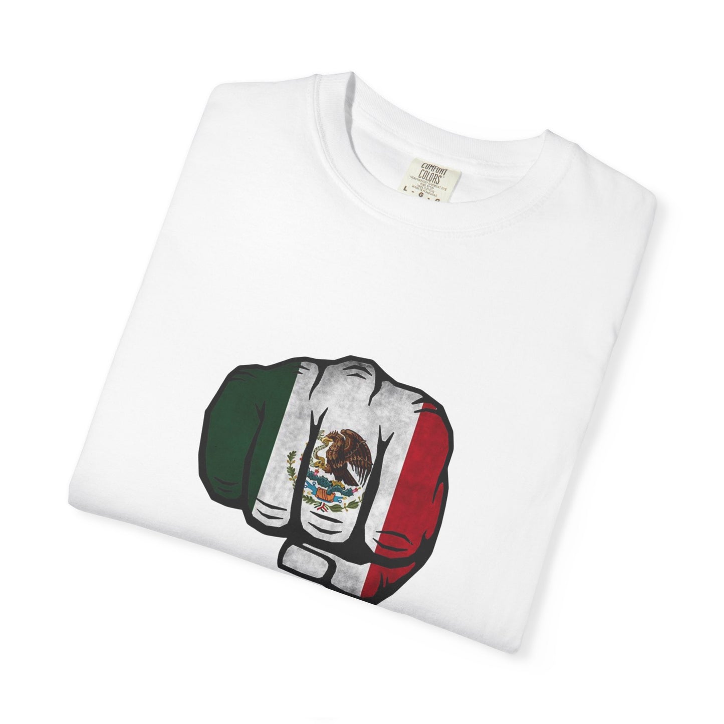 Mexico Flag Fist Tee — Mexican Pride Graphic T-Shirt