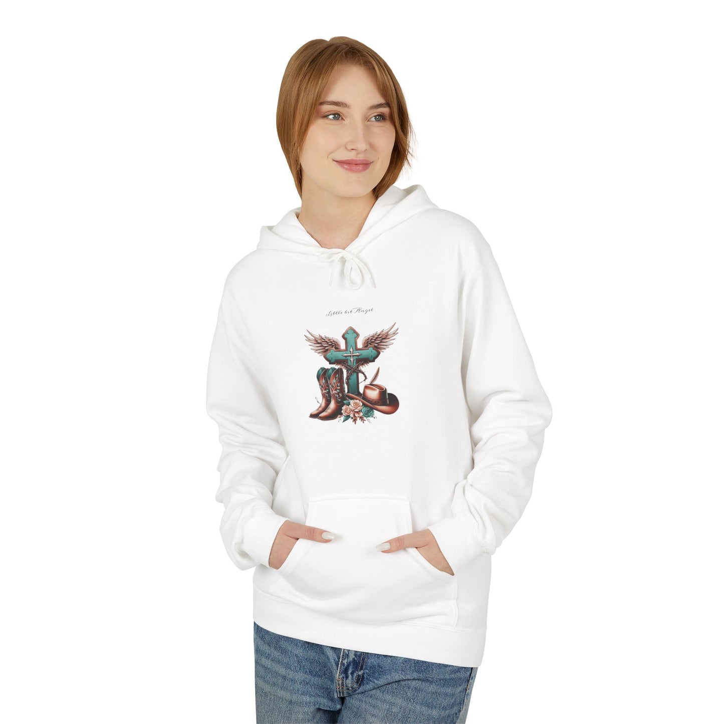 Winged Cowgirl Boots Hoodie | Western Angel Boots Design