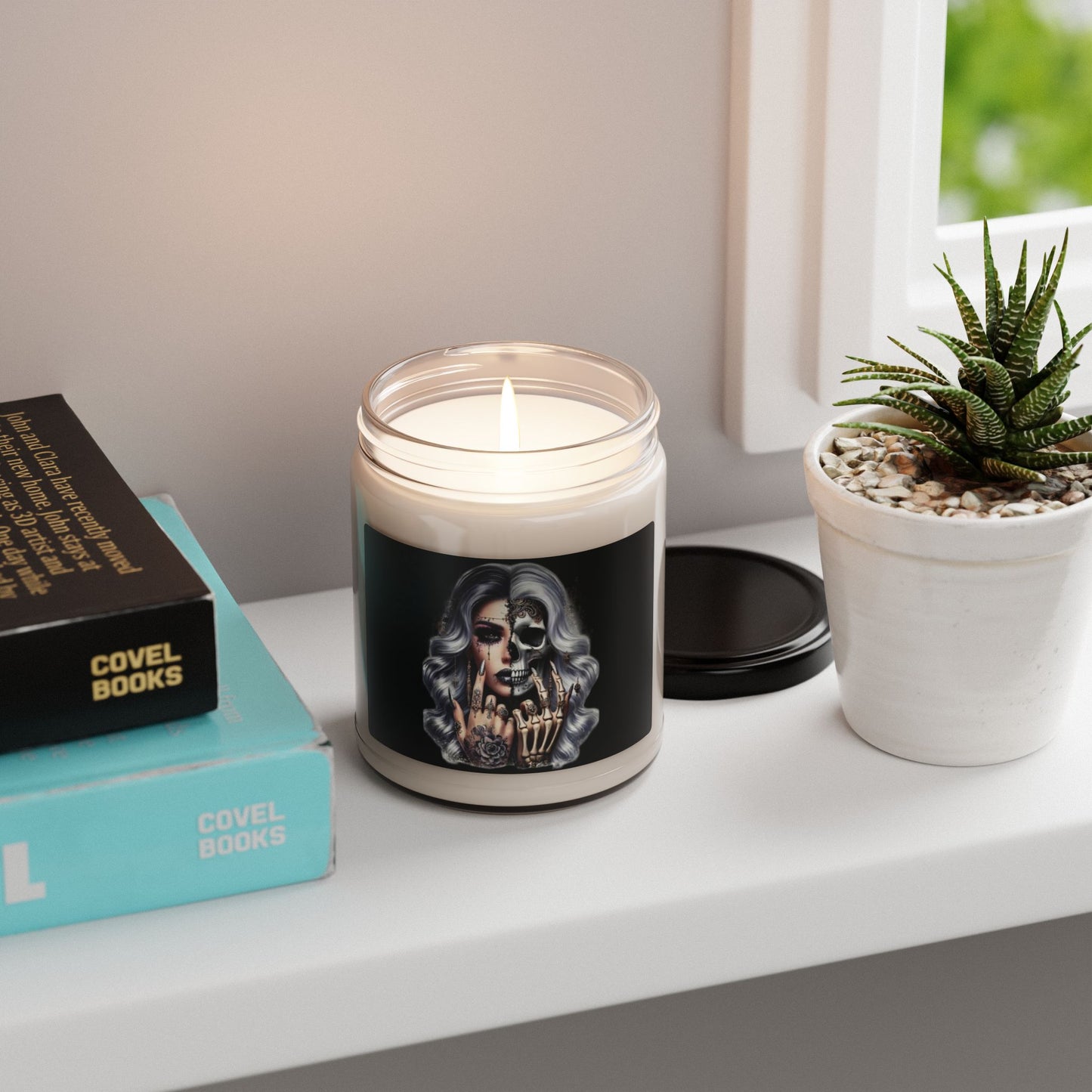 Half Skull Glam Portrait candle | 9oz Soy Candle, Gothic Glamour