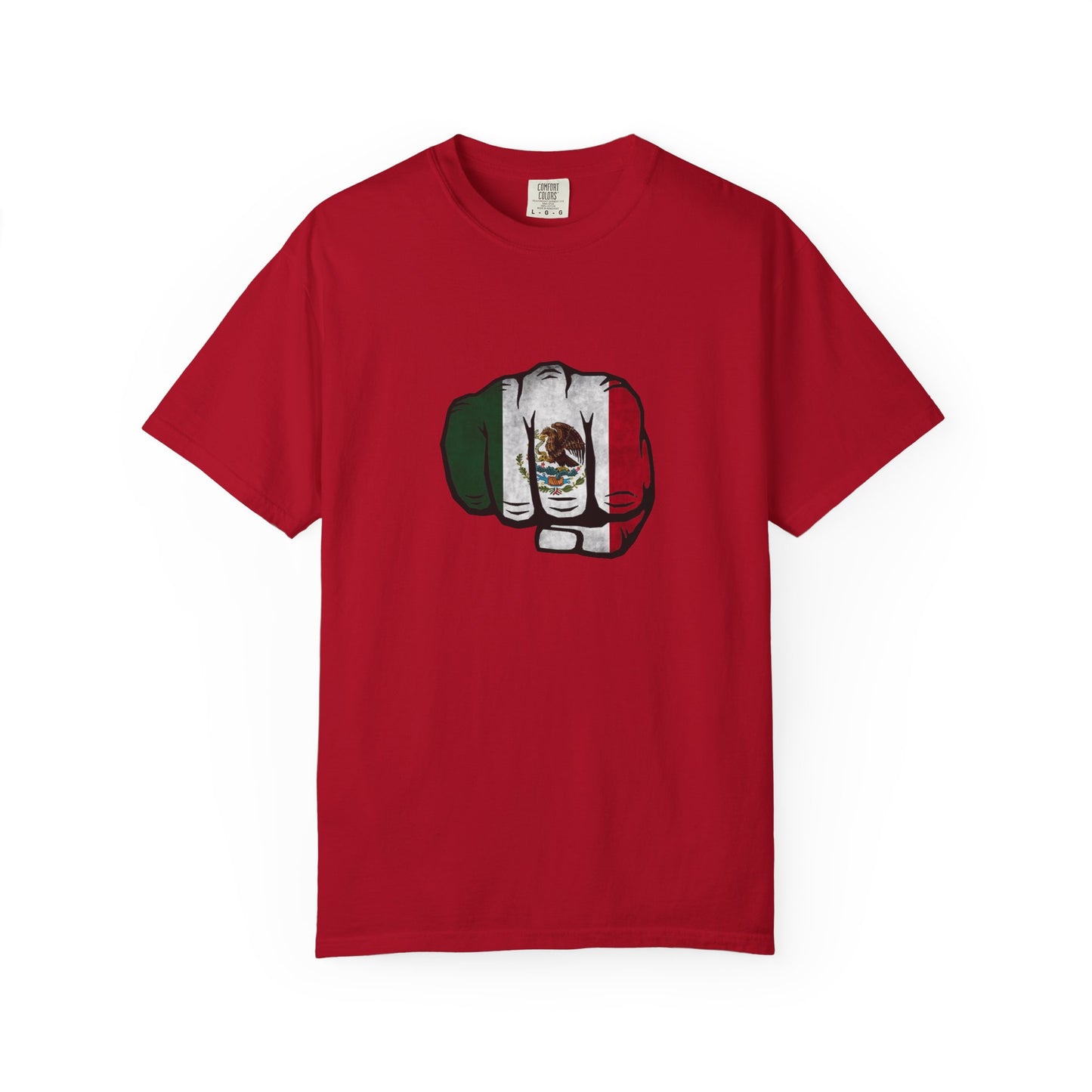 Mexico Flag Fist Tee — Mexican Pride Graphic T-Shirt