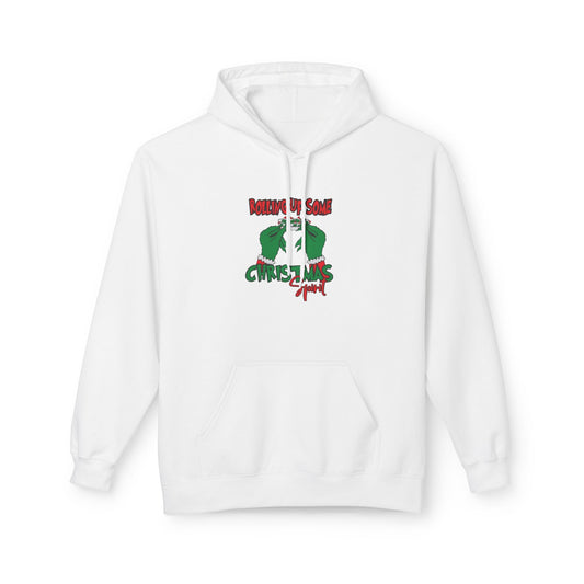 Grinch Kiss Christmas Hoodie - Funny Holiday Sweater Alternative
