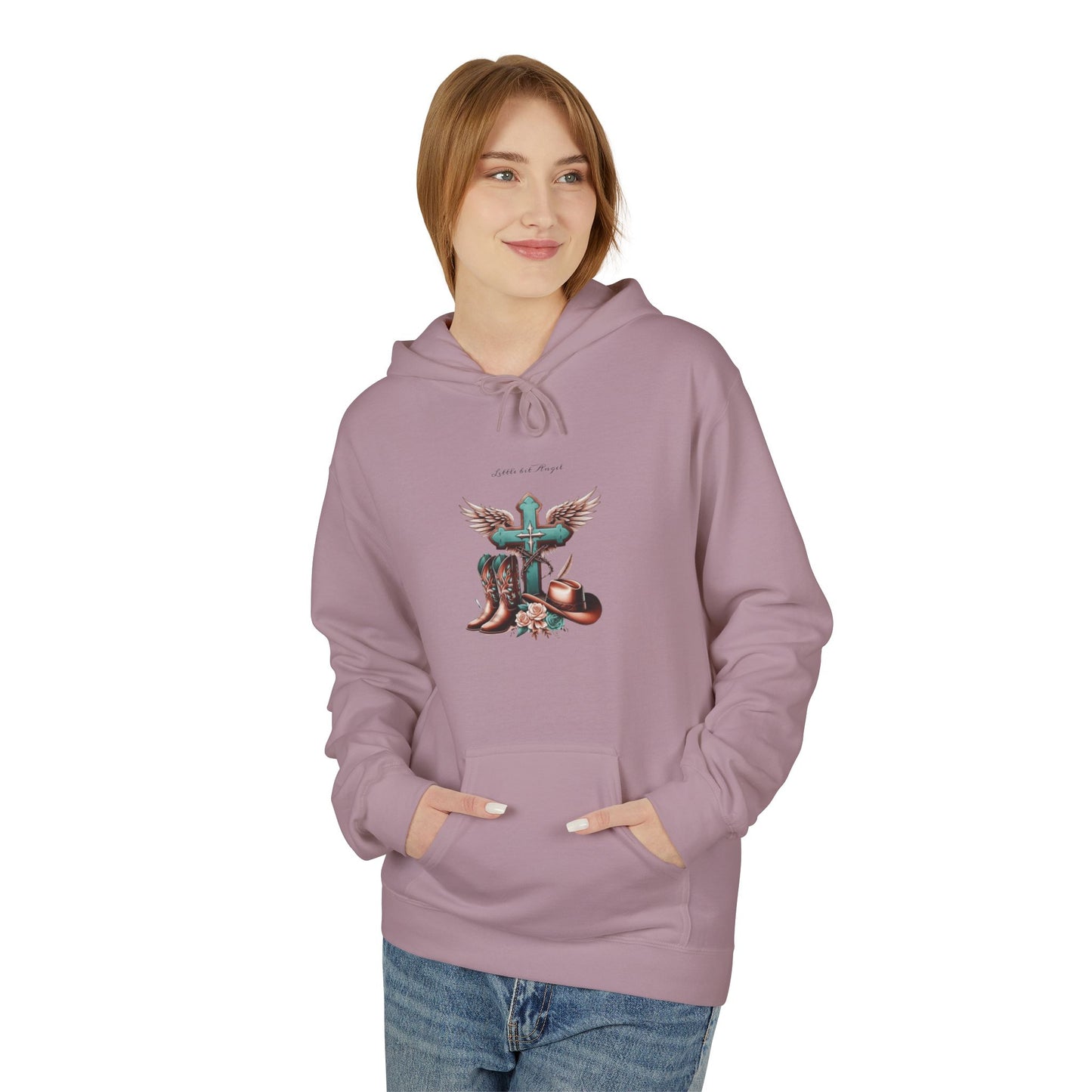 Winged Cowgirl Boots Hoodie | Western Angel Boots Design