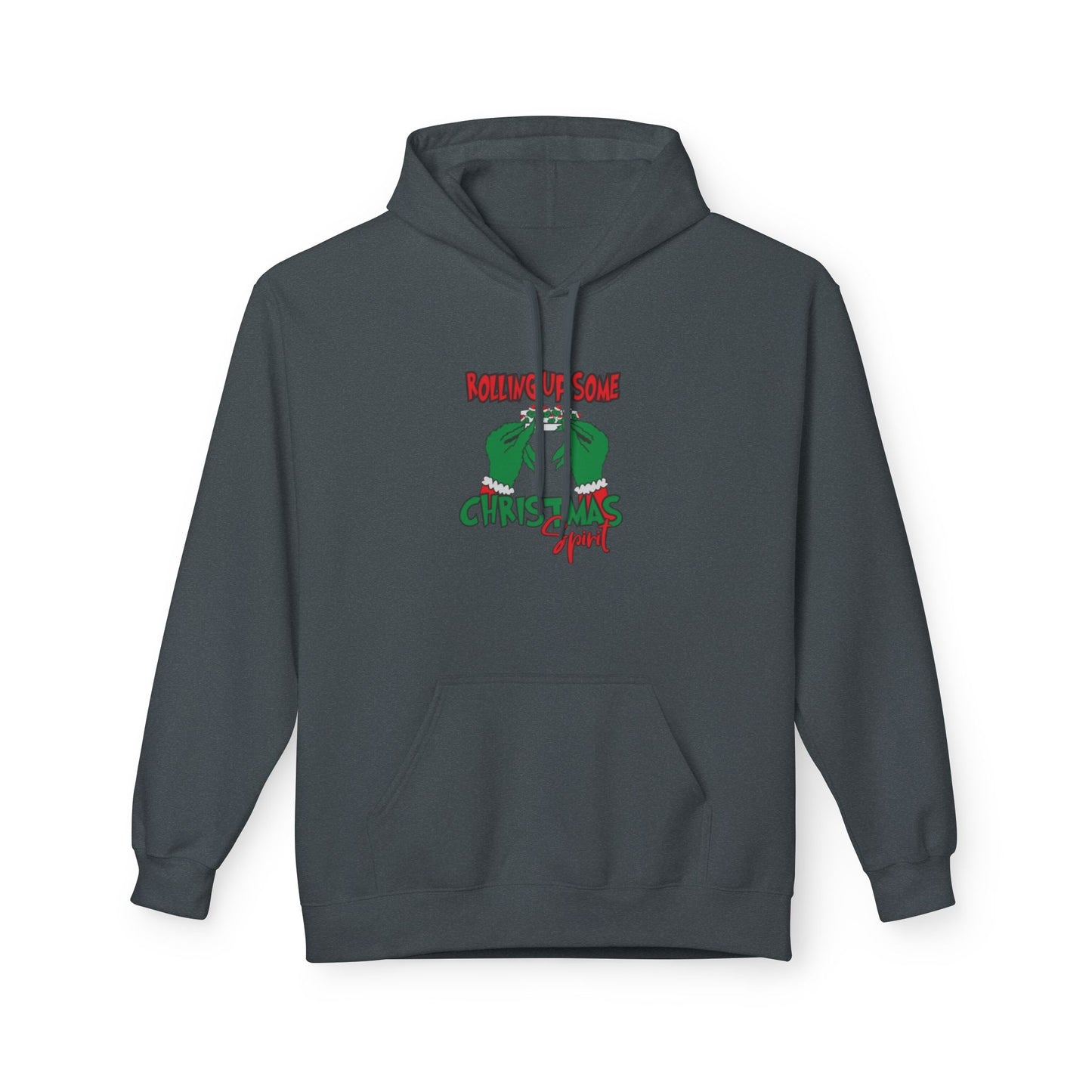 Grinch Kiss Christmas Hoodie - Funny Holiday Sweater Alternative