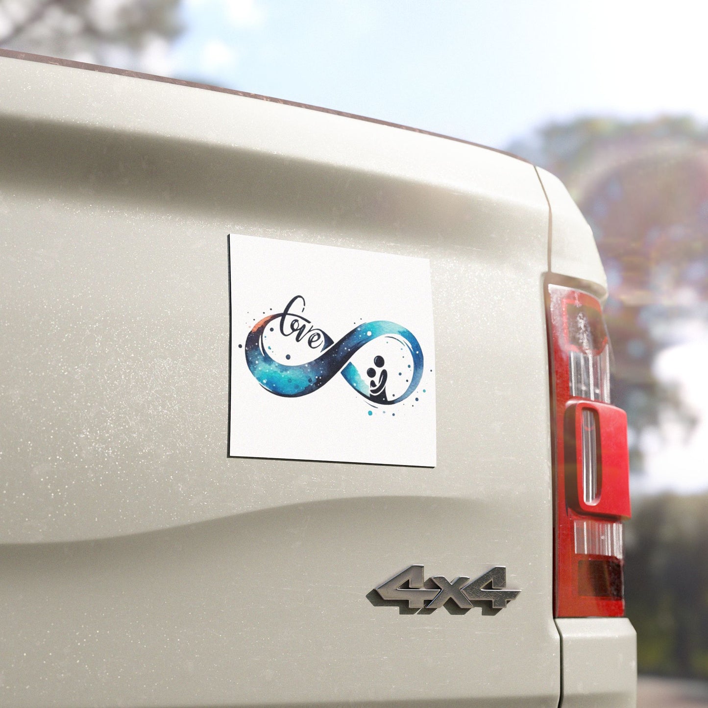 Infinity Love Galaxy Parents Car Magnet | Space Infinity Heart
