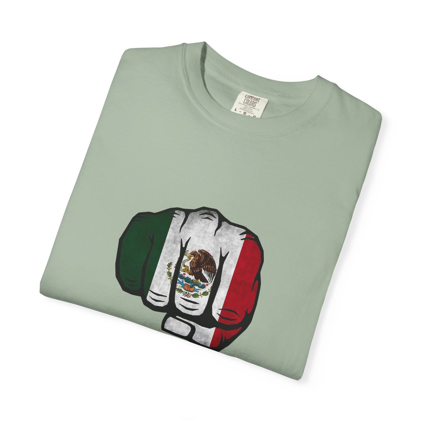 Mexico Flag Fist Tee — Mexican Pride Graphic T-Shirt
