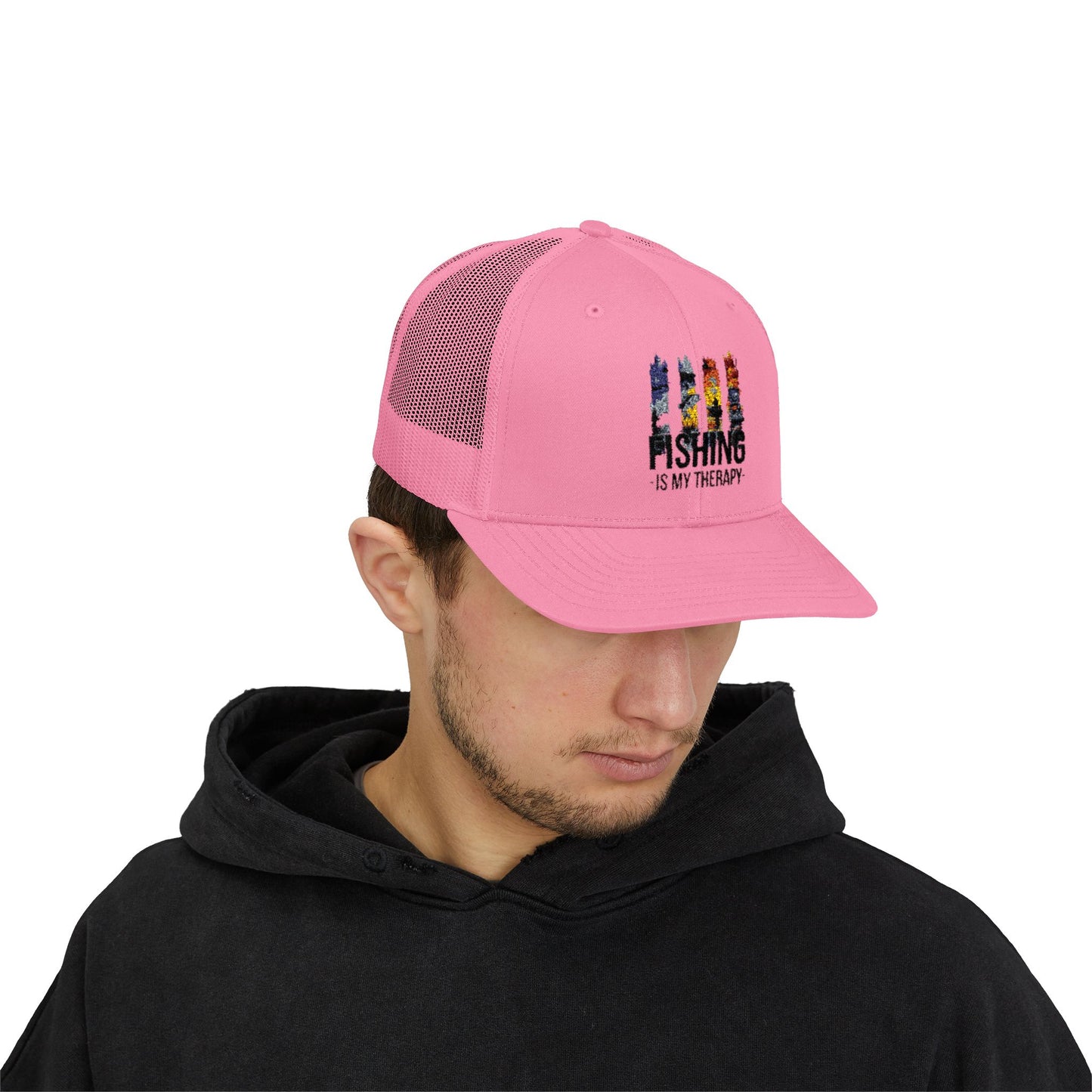Fishing Is My Therapy Snapback Trucker Cap