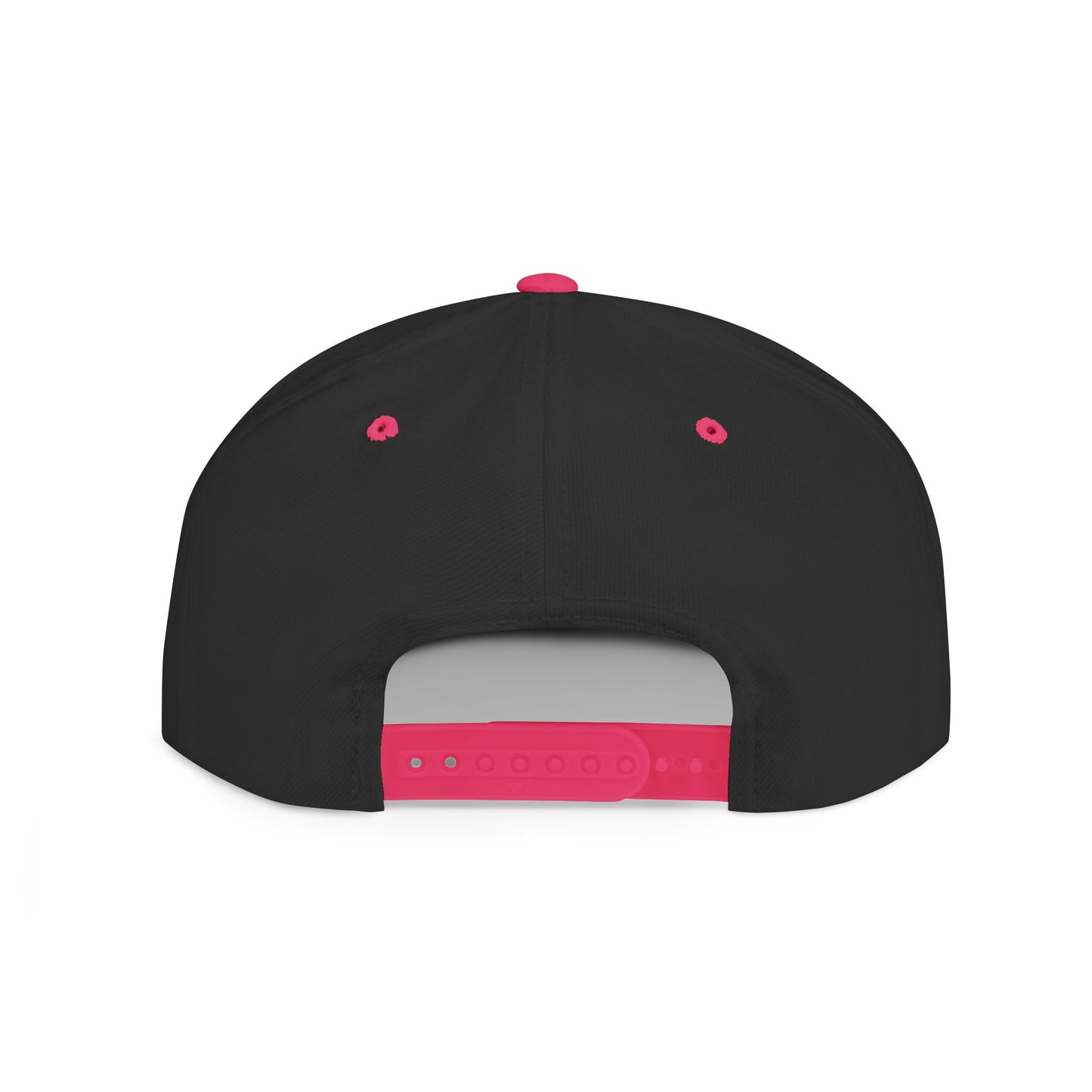Zombie Wave Snapback Hat — Retro Neon Skull Flat-Bill Cap