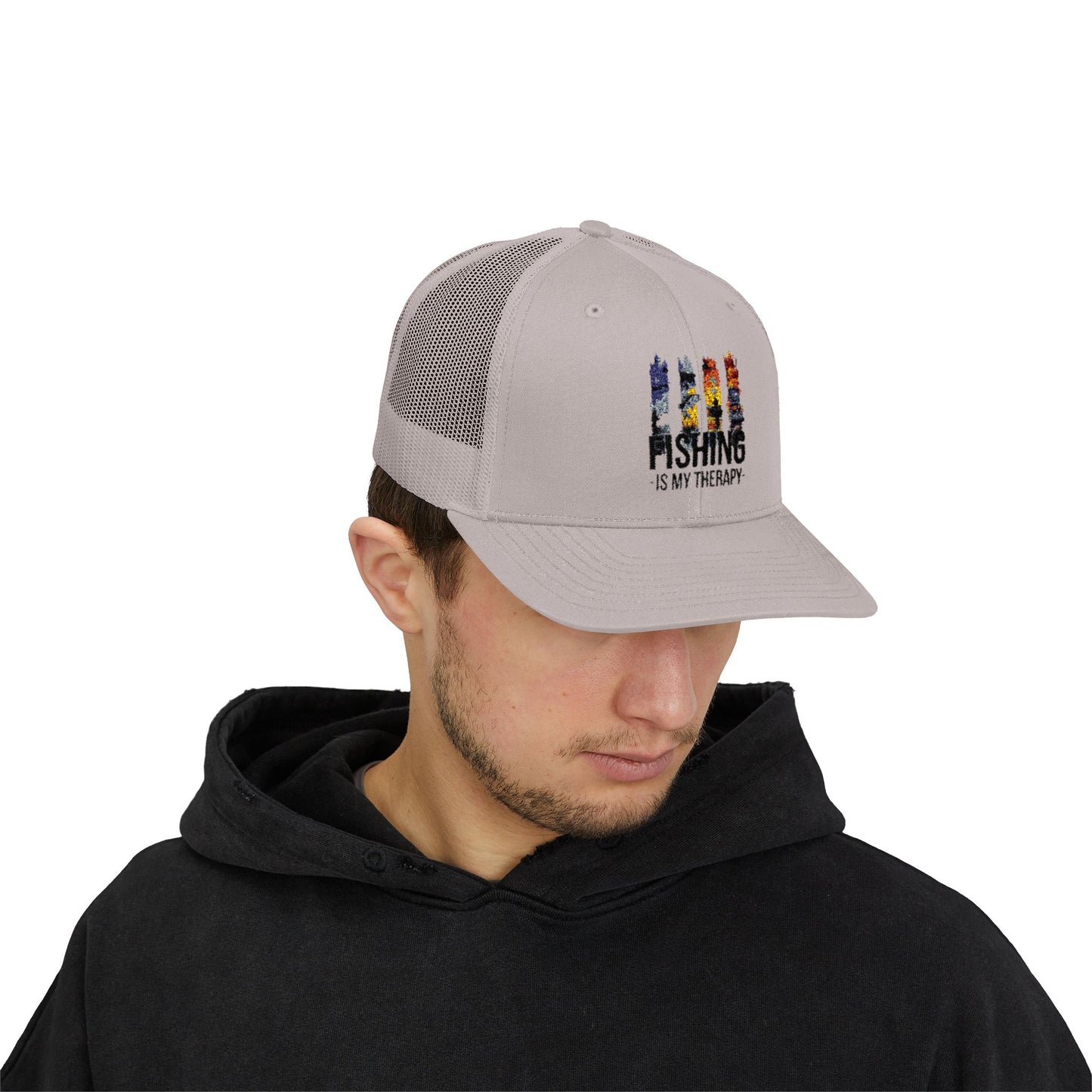 Fishing Is My Therapy Snapback Trucker Cap