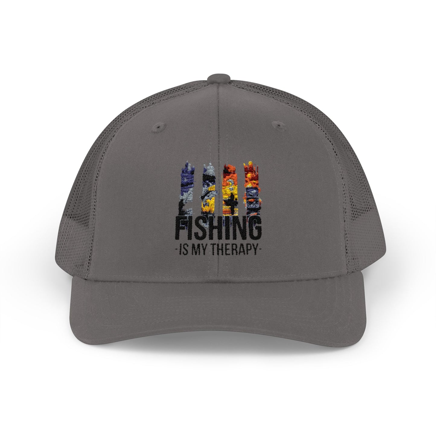 Fishing Is My Therapy Snapback Trucker Cap