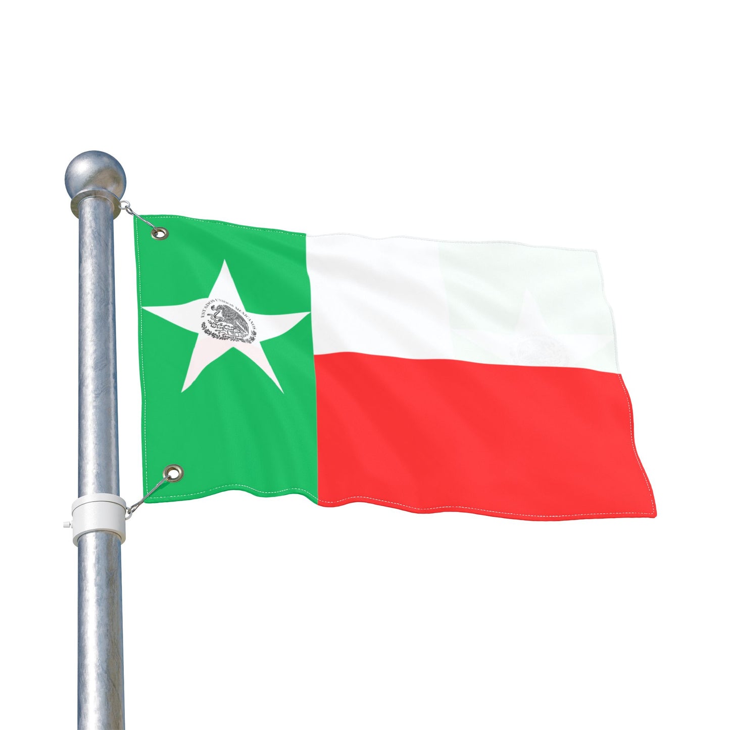 Mexico Historical Flag Double-Sided Garden Flag – Green White Red Star Design