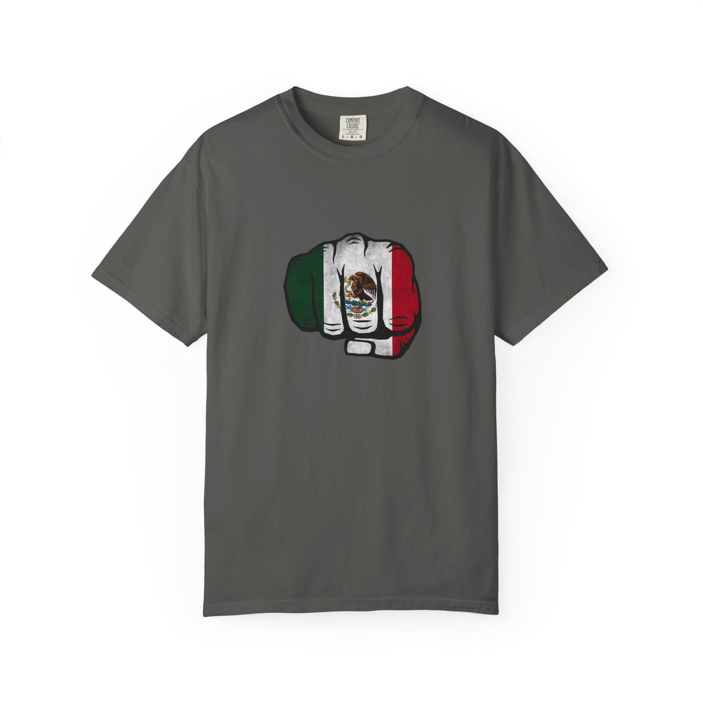 Mexico Flag Fist Tee — Mexican Pride Graphic T-Shirt