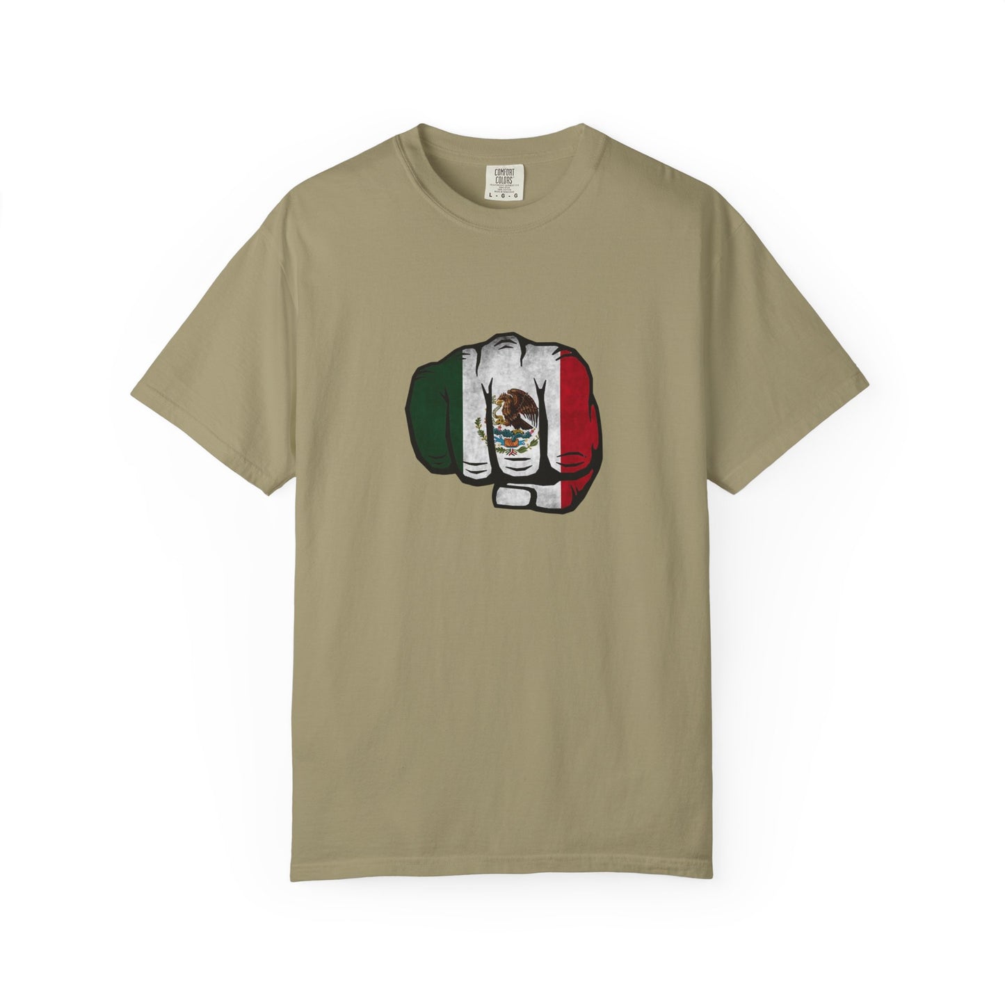 Mexico Flag Fist Tee — Mexican Pride Graphic T-Shirt