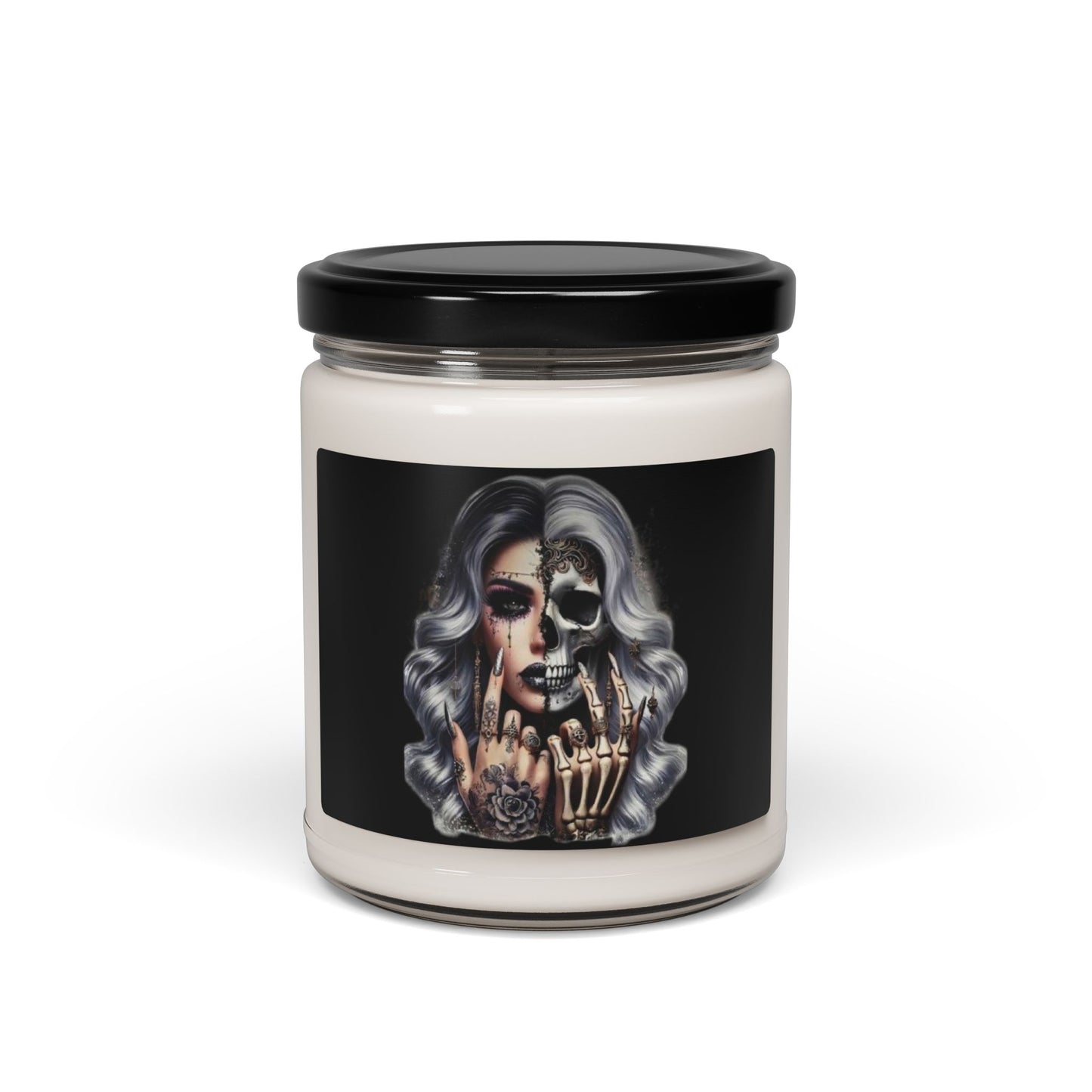 Half Skull Glam Portrait candle | 9oz Soy Candle, Gothic Glamour