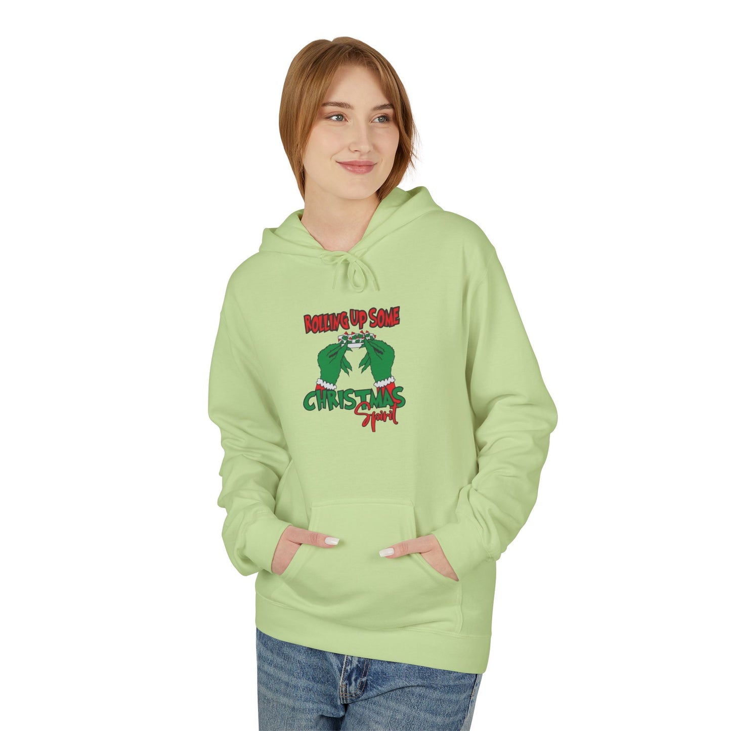 Grinch Kiss Christmas Hoodie - Funny Holiday Sweater Alternative