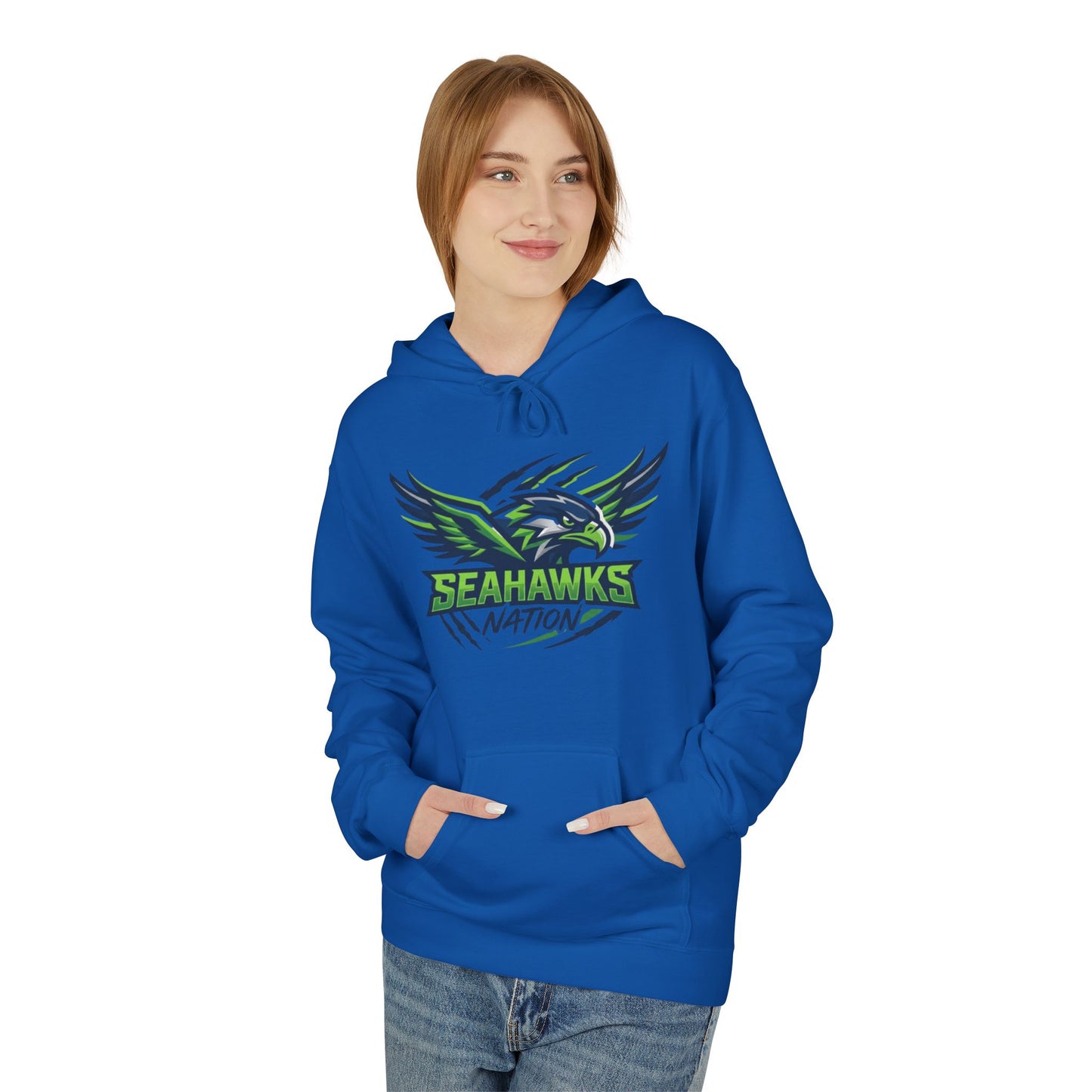 Seahawks Nation Hoodie — Football Fan Crewneck Pullover