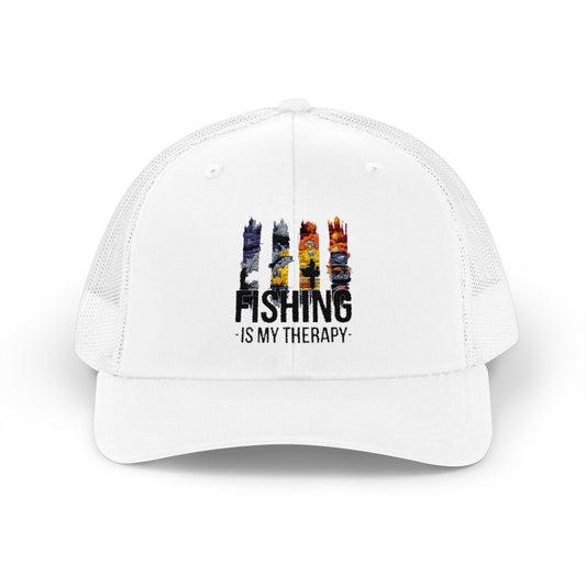 Fishing Is My Therapy Snapback Trucker Cap