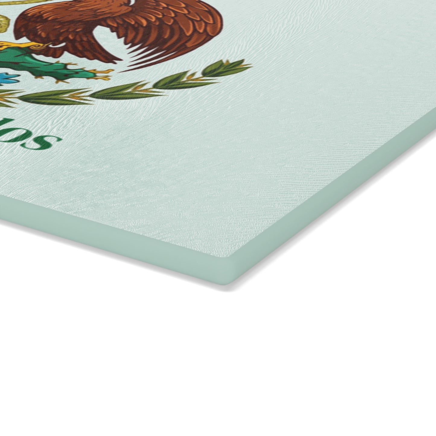 Mexican Coat of Arms Glass Cutting Board | Estados Unidos Mexicanos