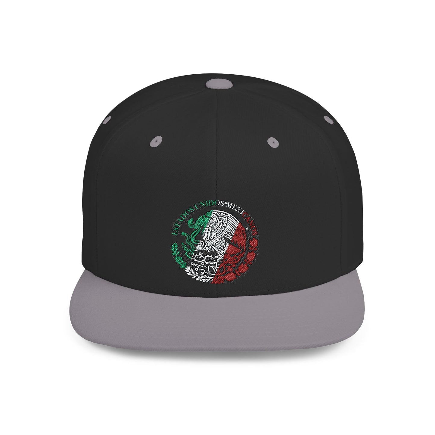 Mexican Flag Skull Flat Bill Snapback | Mexico Skull Hat