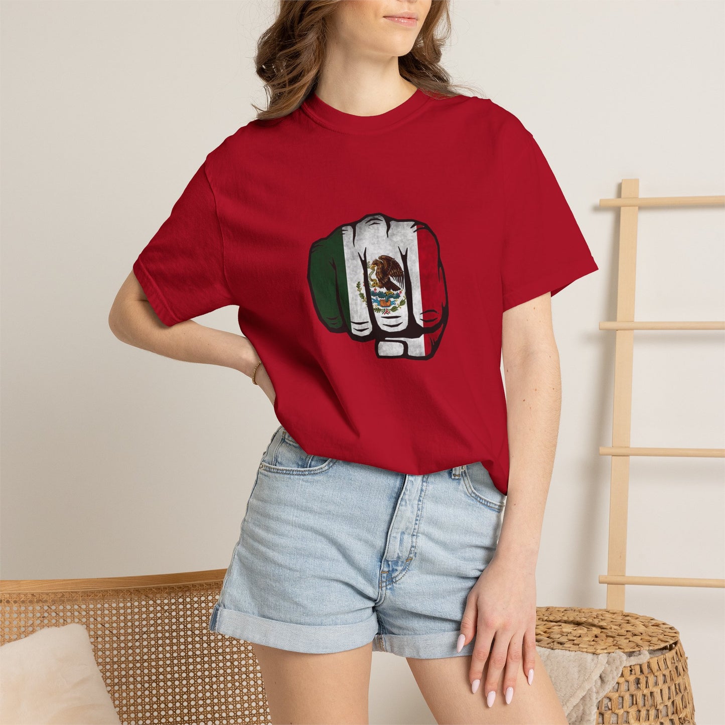 Mexico Flag Fist Tee — Mexican Pride Graphic T-Shirt