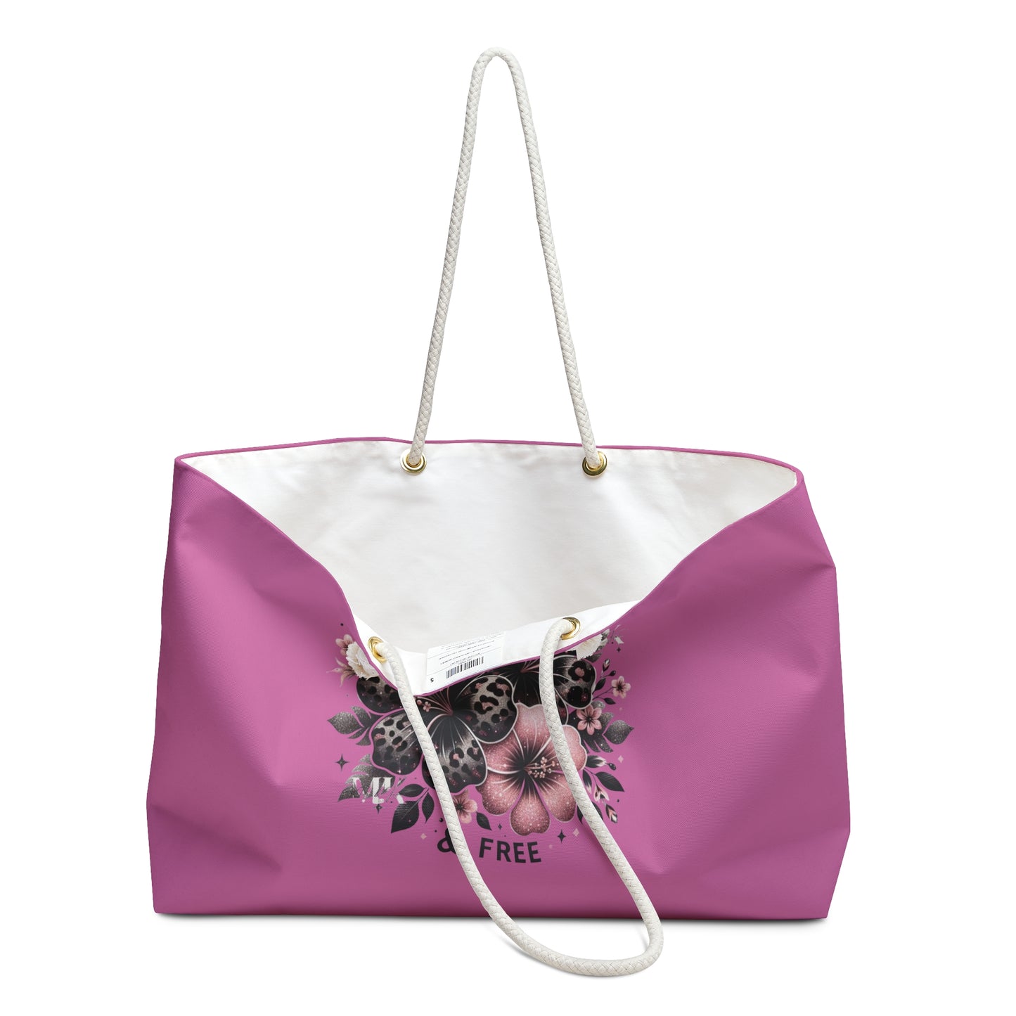 Wild & Free Leopard Floral Weekender Bag | Pink Travel Tote