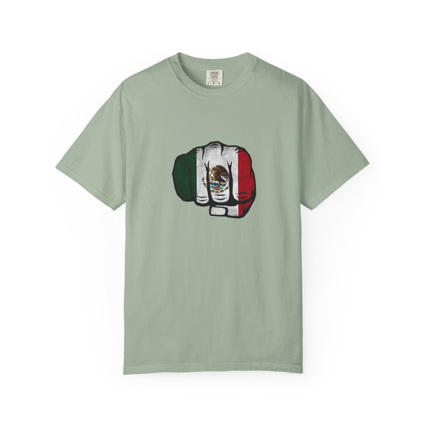 Mexico Flag Fist Tee — Mexican Pride Graphic T-Shirt