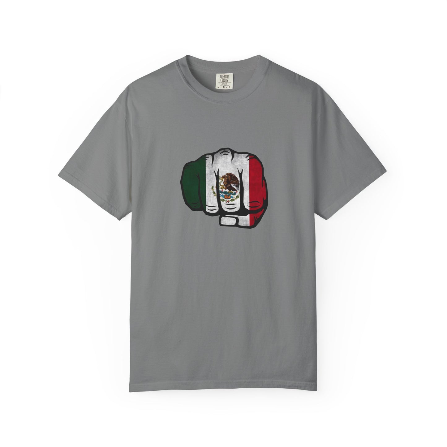 Mexico Flag Fist Tee — Mexican Pride Graphic T-Shirt