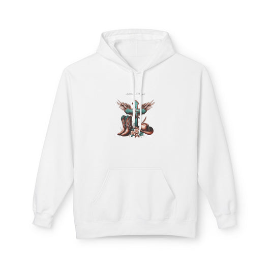 Winged Cowgirl Boots Hoodie | Western Angel Boots Design
