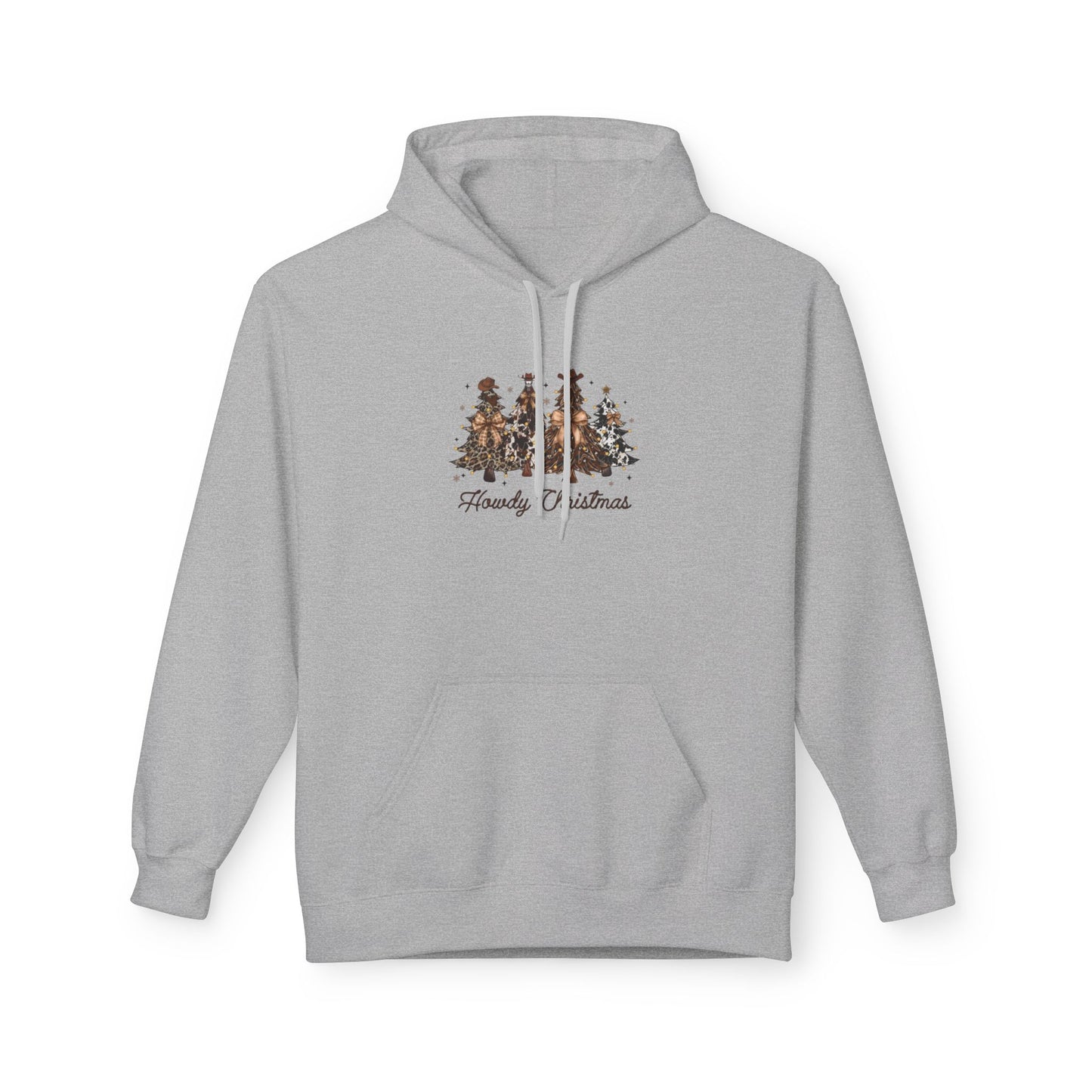 Woodland Christmas Trees Hoodie | Forest Holiday Script