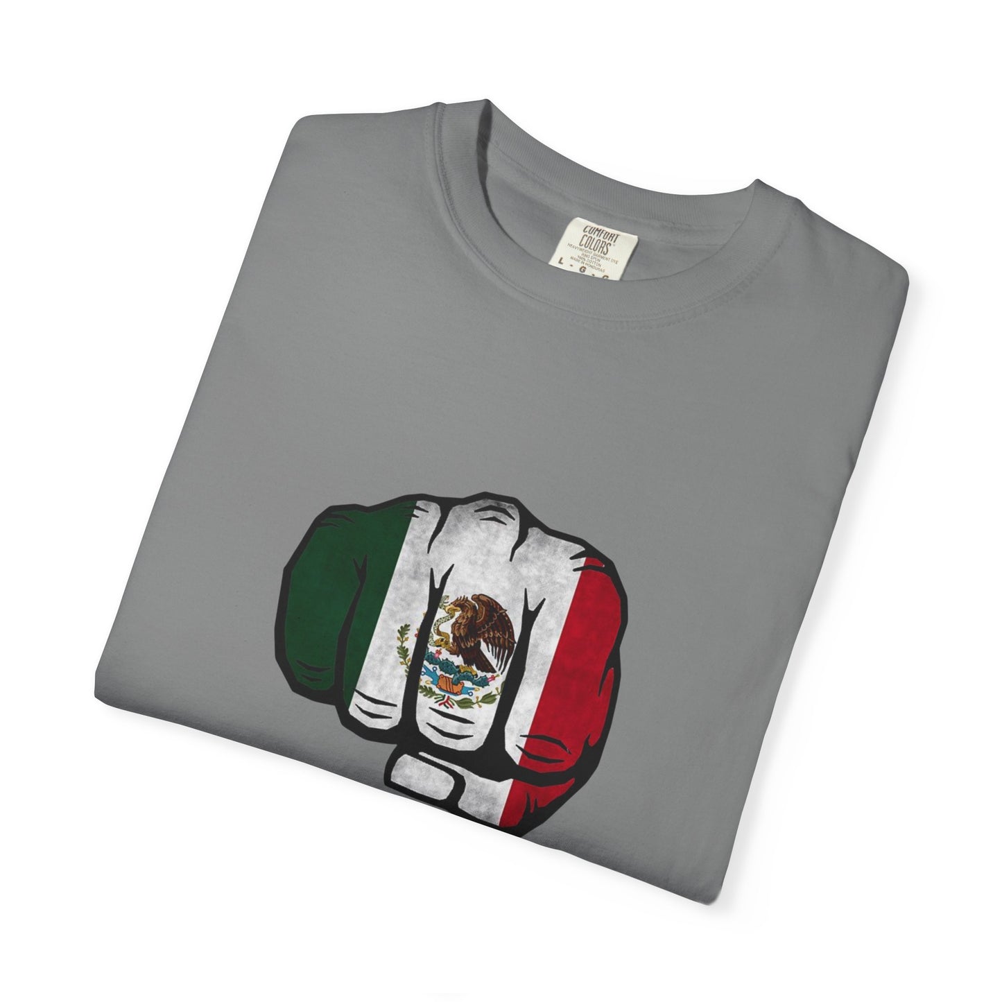 Mexico Flag Fist Tee — Mexican Pride Graphic T-Shirt