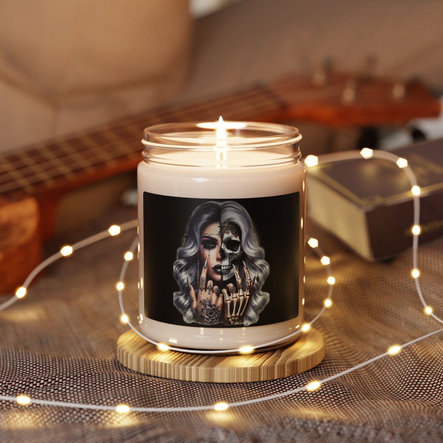 Half Skull Glam Portrait candle | 9oz Soy Candle, Gothic Glamour