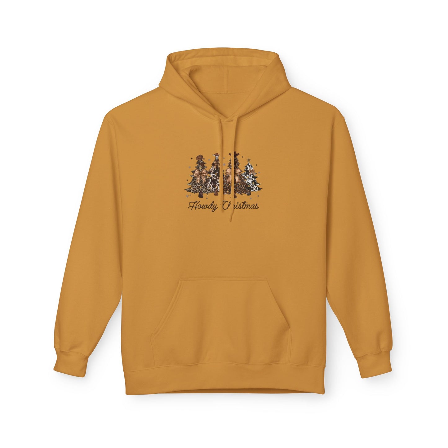 Woodland Christmas Trees Hoodie | Forest Holiday Script