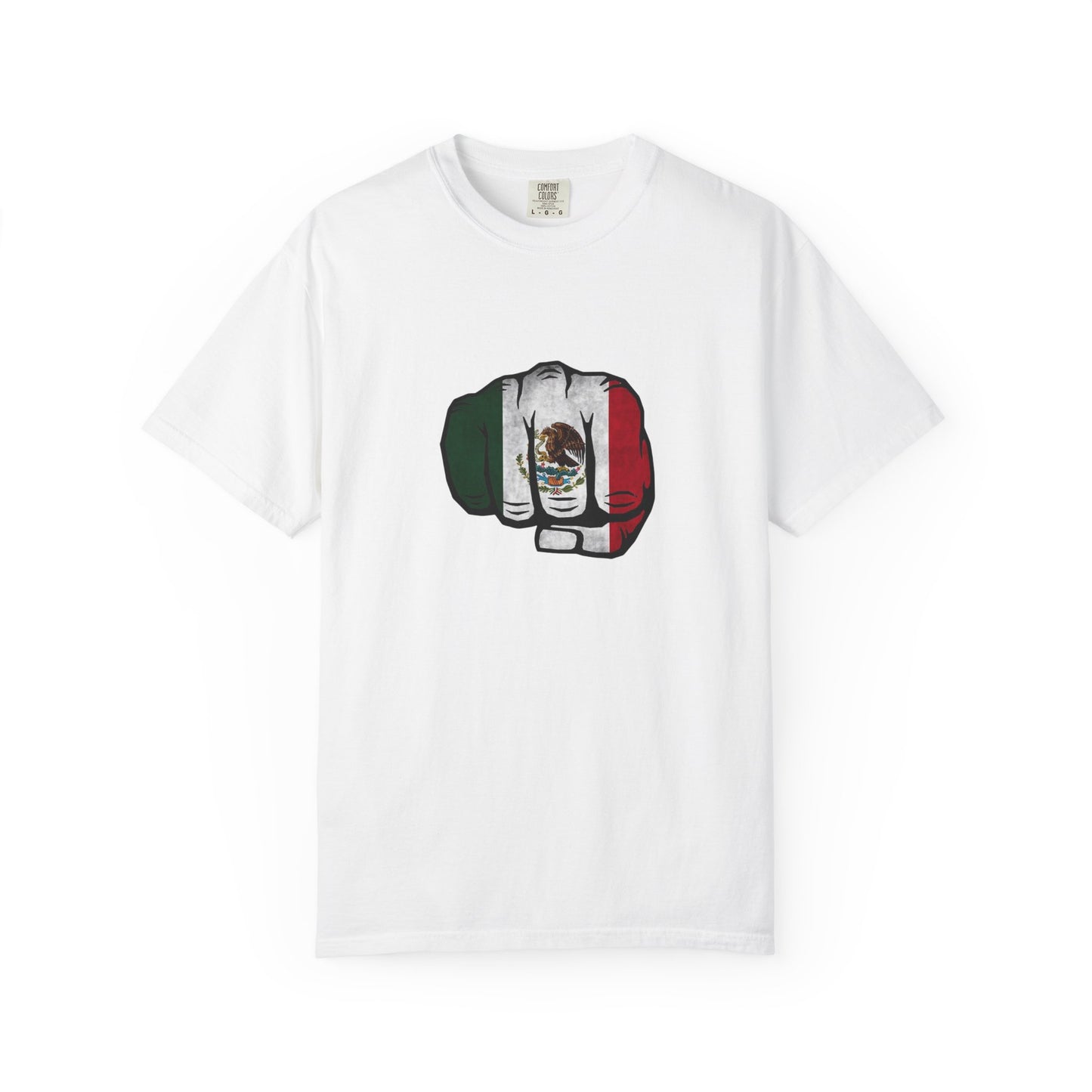 Mexico Flag Fist Tee — Mexican Pride Graphic T-Shirt