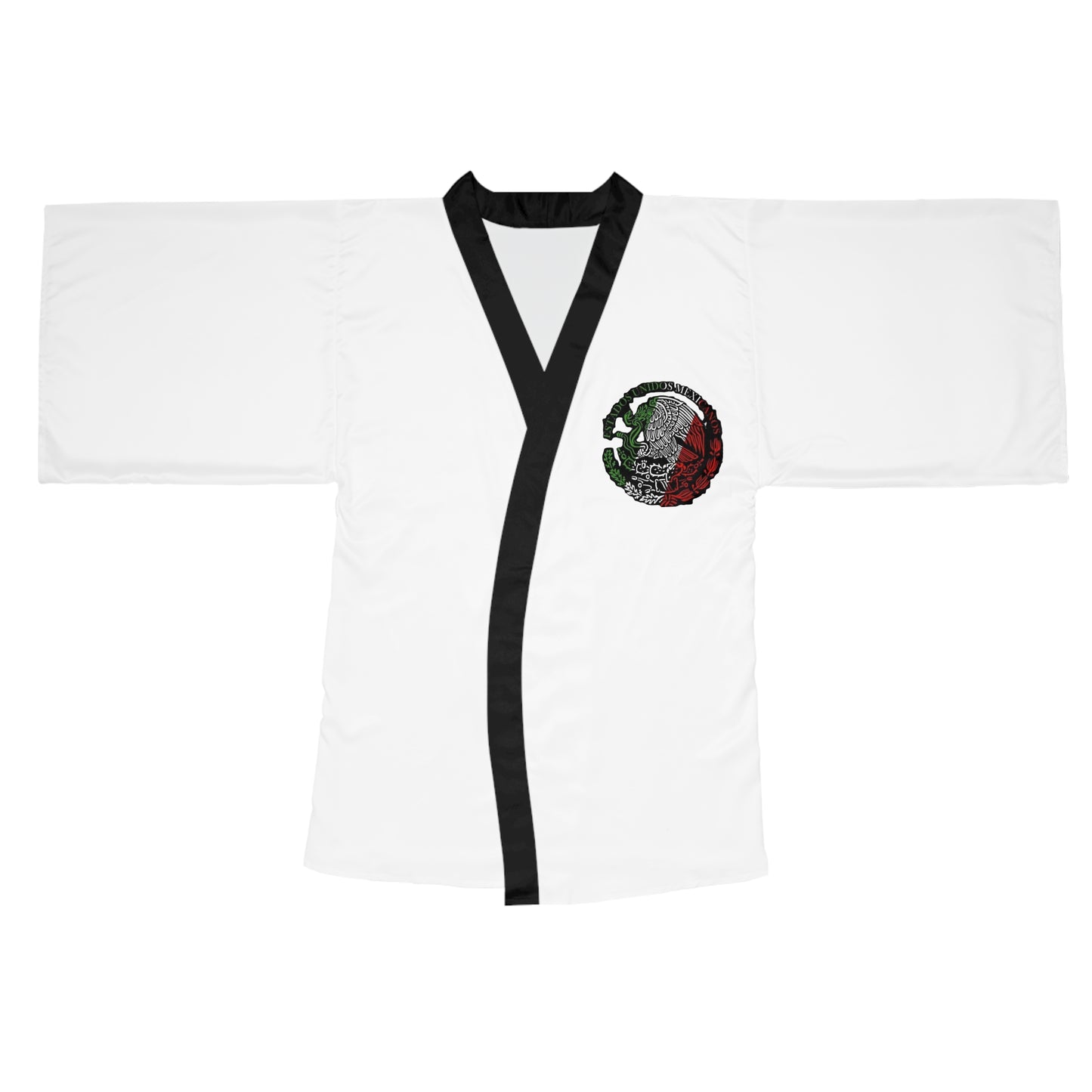 Mexican Flag Skull Kimono Robe | Long Sleeve Kimono