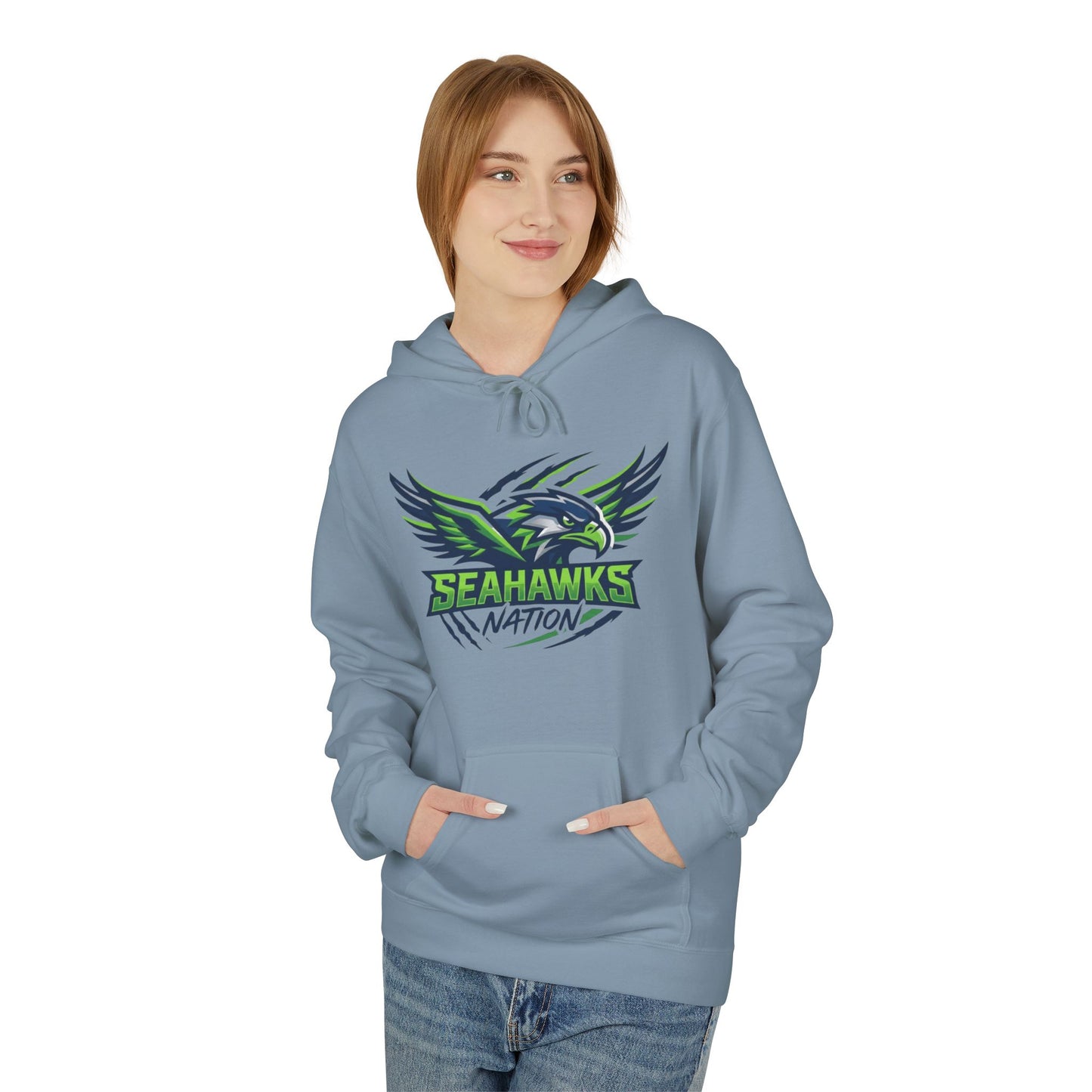 Seahawks Nation Hoodie — Football Fan Crewneck Pullover