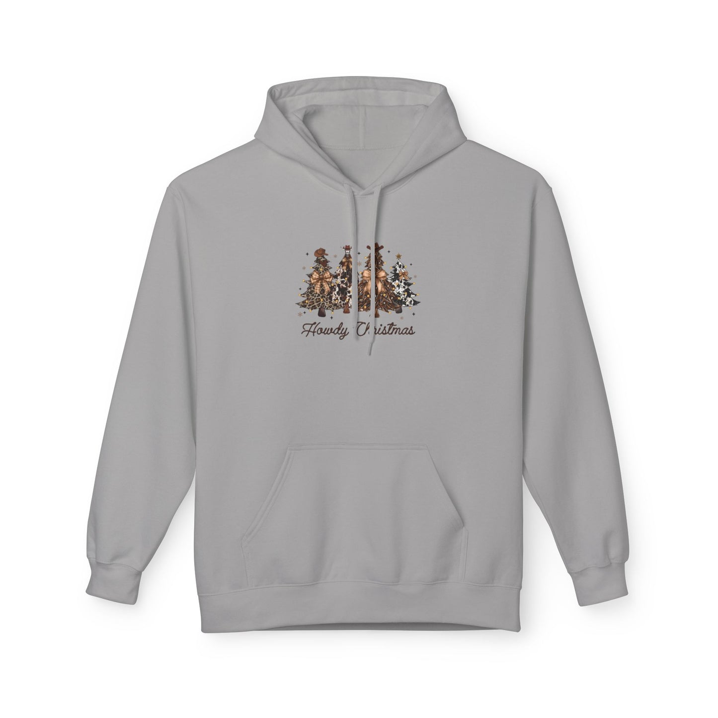 Woodland Christmas Trees Hoodie | Forest Holiday Script